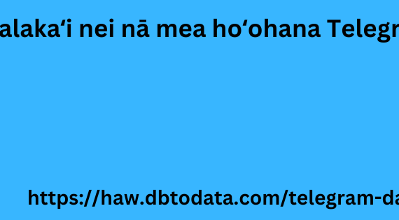 Ke alakaʻi nei nā mea hoʻohana Telegram