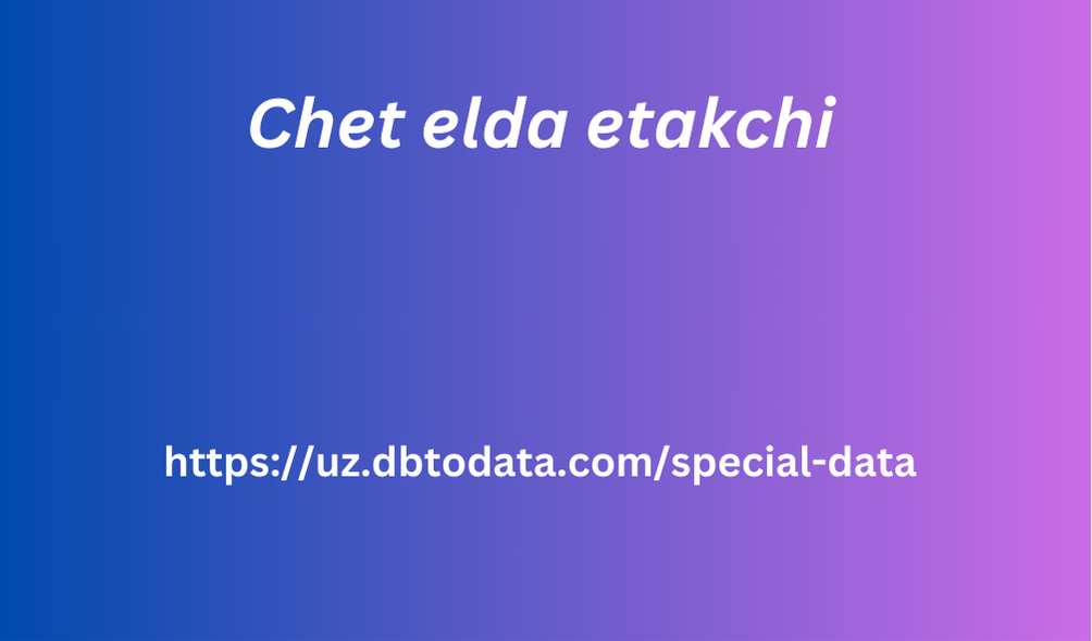 Chet elda etakchi 