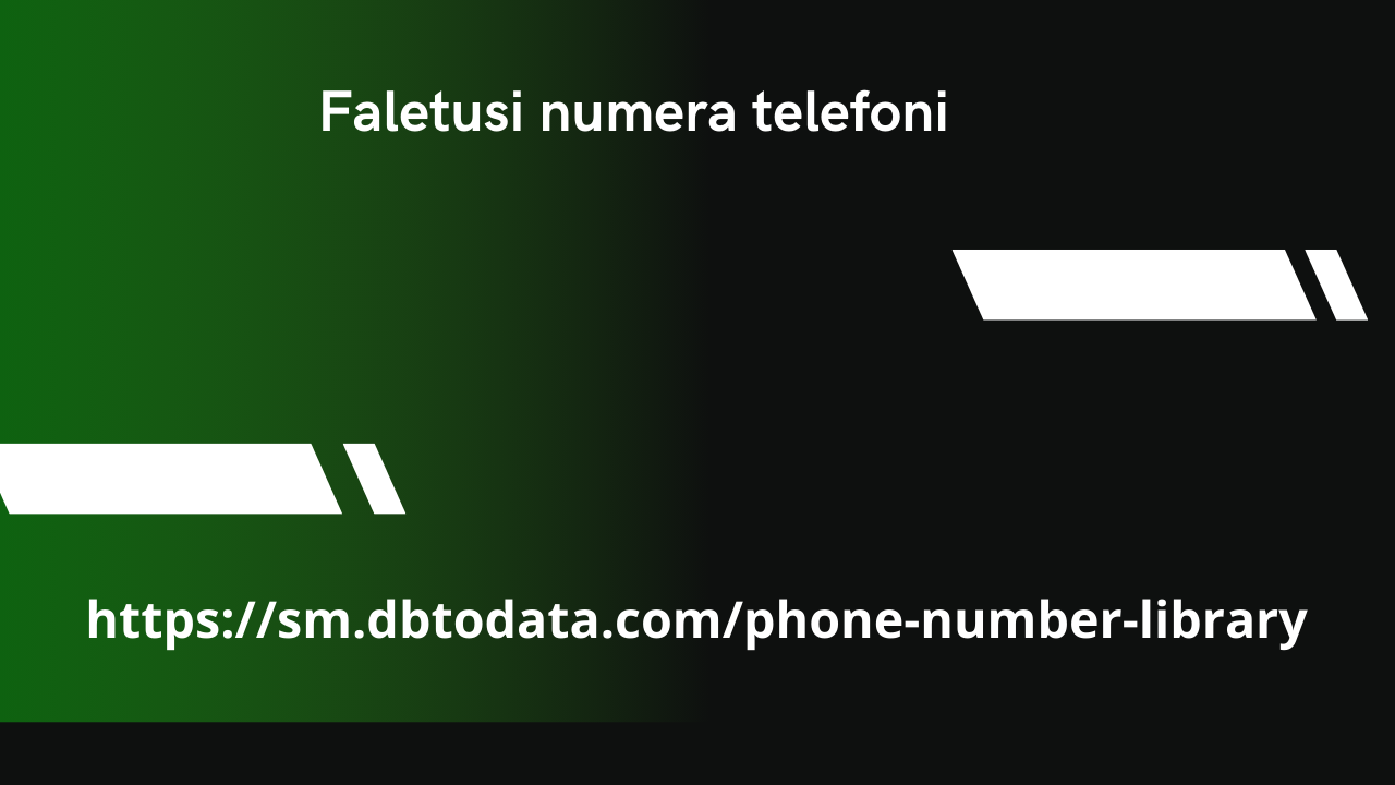 Faletusi numera telefoni