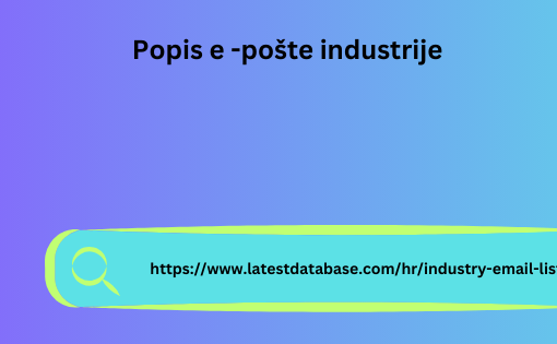 Popis e -pošte industrije