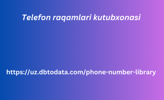 Telefon raqamlari kutubxonasi