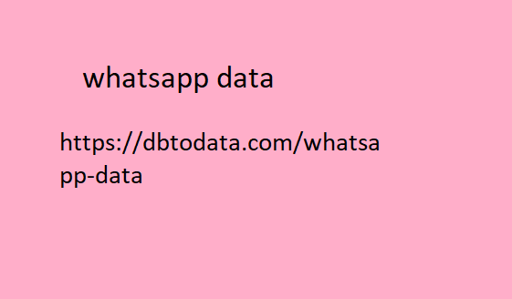 whatsapp data