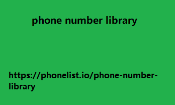 phone number library