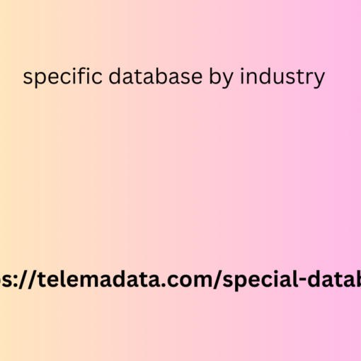 specific database by industry