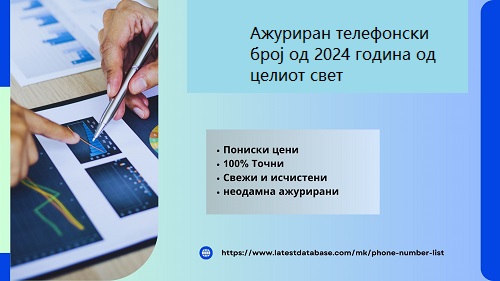 Ажуриран телефонски број од 2024 година од целиот свет