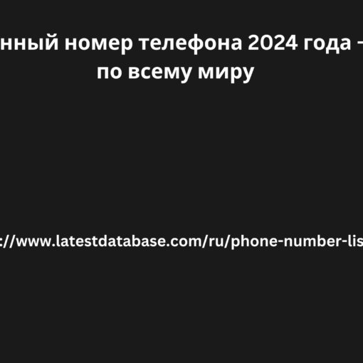 Обновленный номер телефона 2024 года — лидер по всему миру