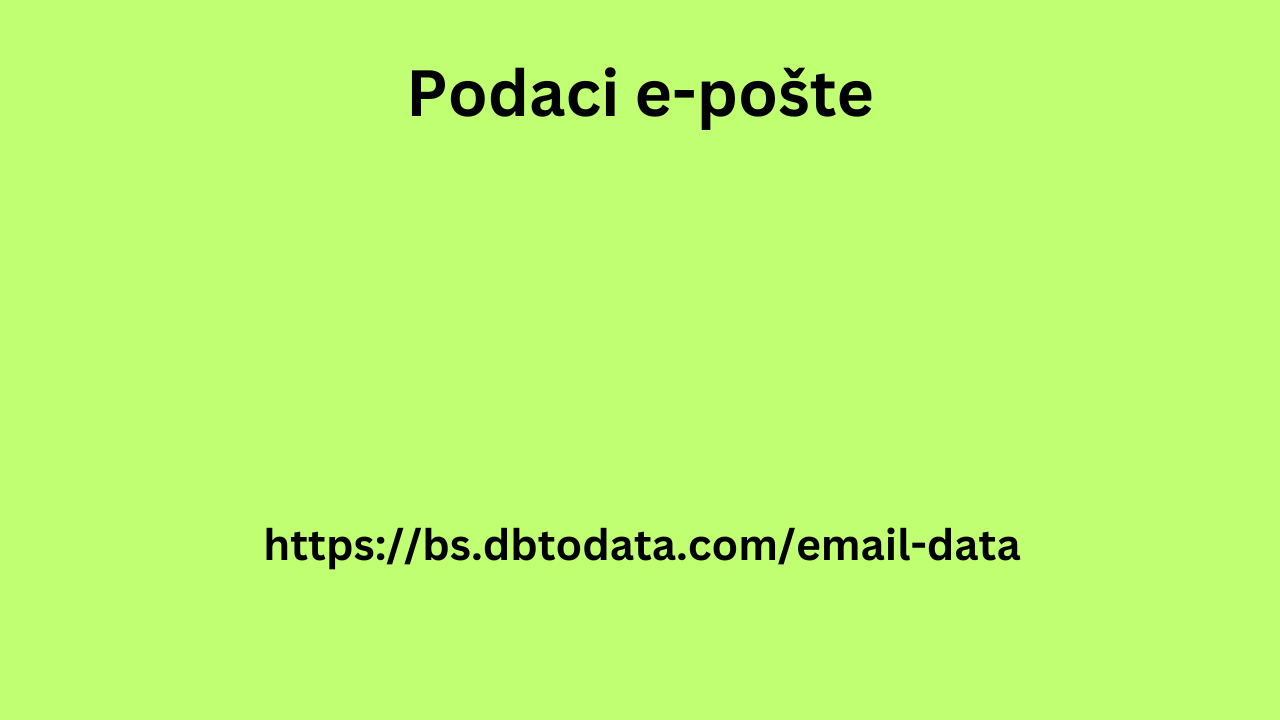 Podaci e-pošte