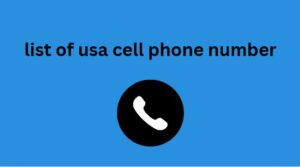 list of usa cell phone number