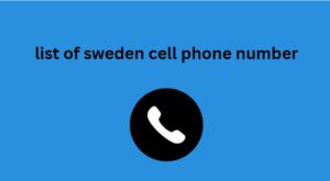 list of sweden cell phone number