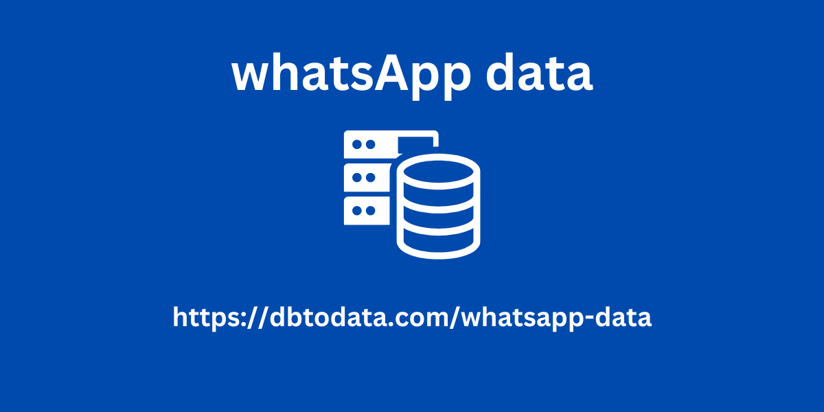 whatsapp data