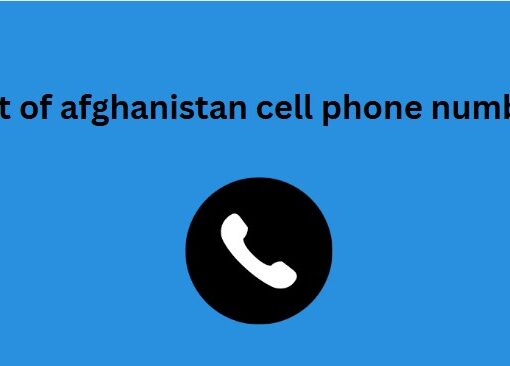 list of afghanistan cell phone number