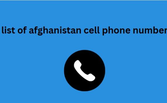 list of afghanistan cell phone number