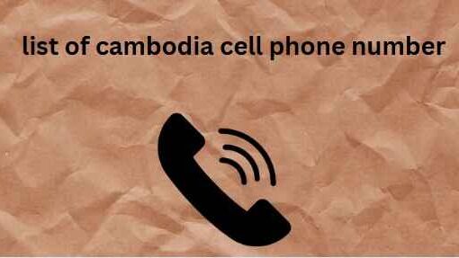 list of cambodia cell phone number