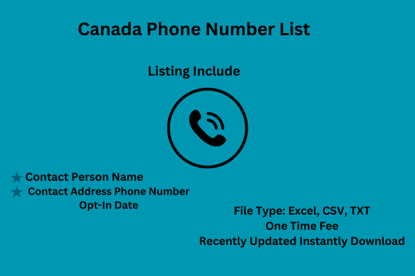 Canada Phone Number List