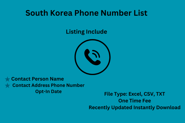 South Korea Phone Number List