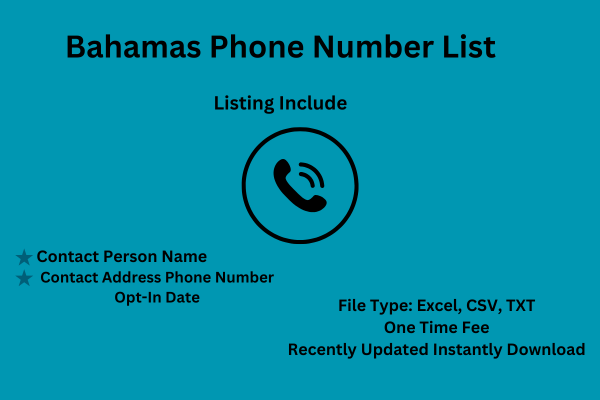 Bahamas Phone Number List