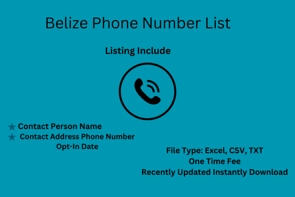 Belize Phone Number List