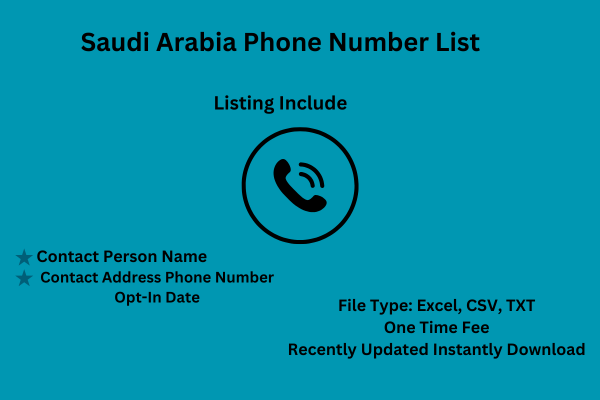 Saudi Arabia Phone Number List