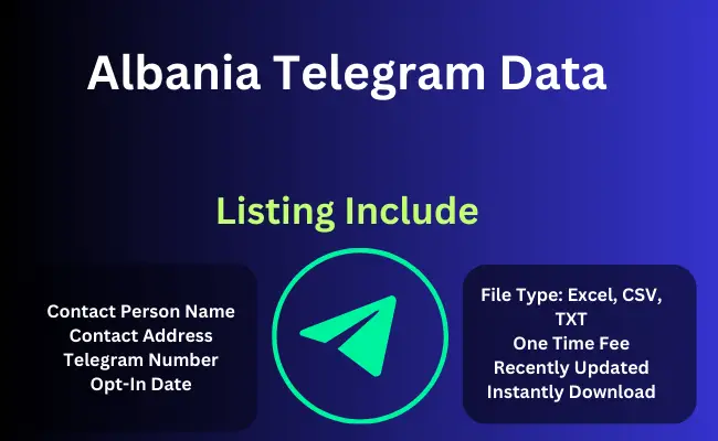 Albania telegram data