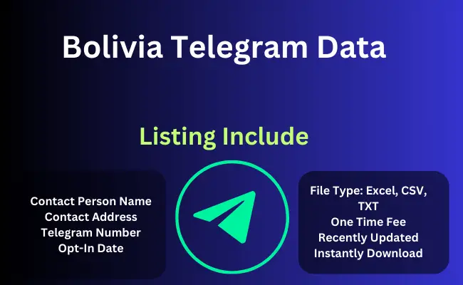 Bolivia telegram data