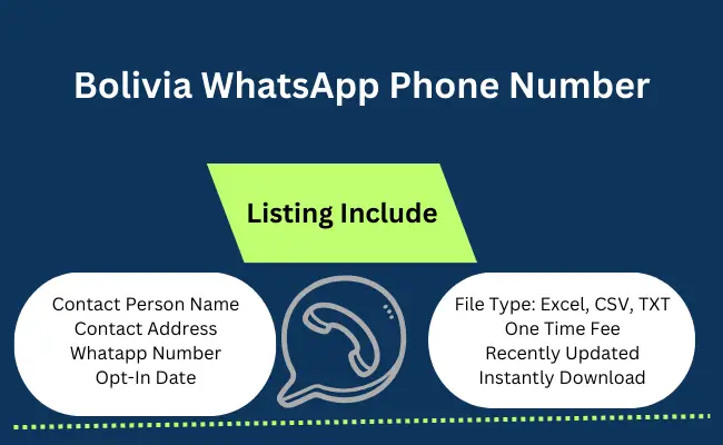 Bolivia whatsapp phone number