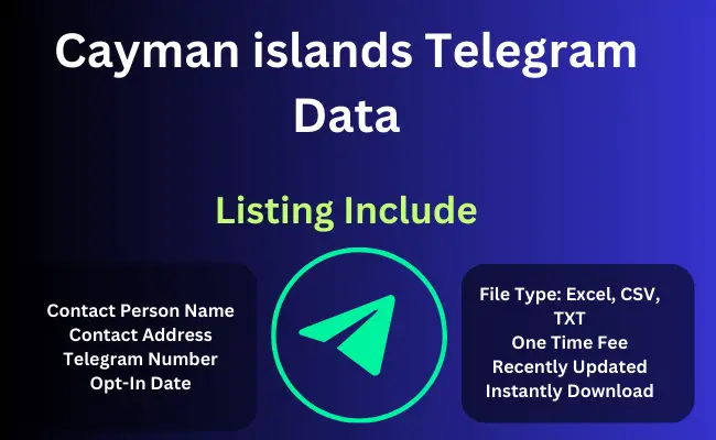 Cayman islands telegram data