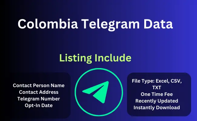 Colombia telegram data